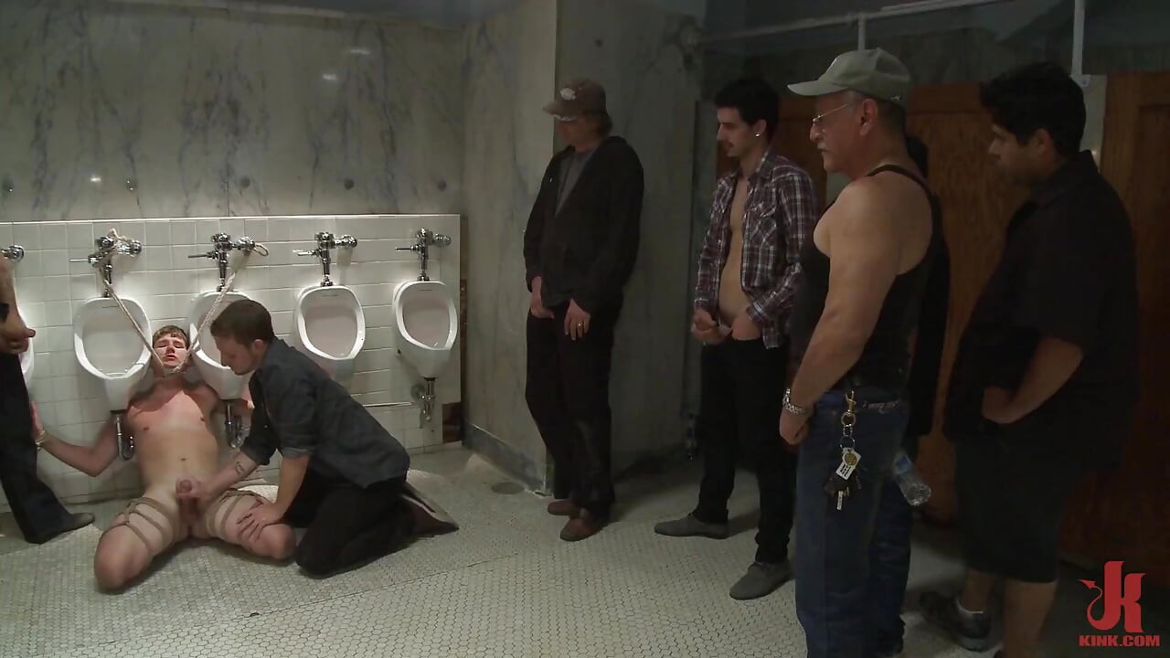 Dakota Wolfe Humiliated and Gang Fucked in the Bathroom