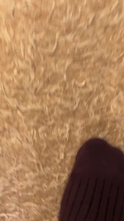 Earl Smile Dark Brown Ribbed Socks Fetish - Bedroom Solo | Clip 3