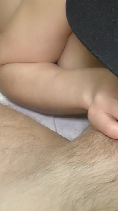 Hot wife sucks uncut cock and plays with foreskin until he cums on her tongue | Clip 1