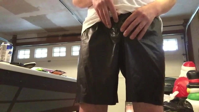 Me in leather shorts
