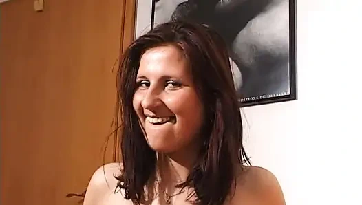 Casting, brünette von agent gefingert