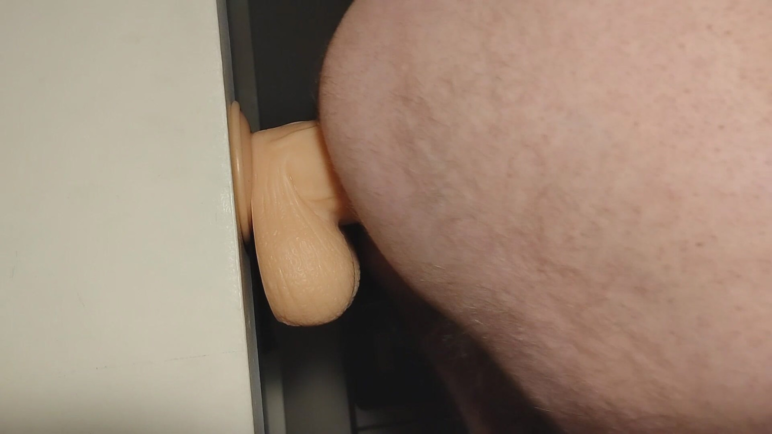 Anal prolapse huge toy