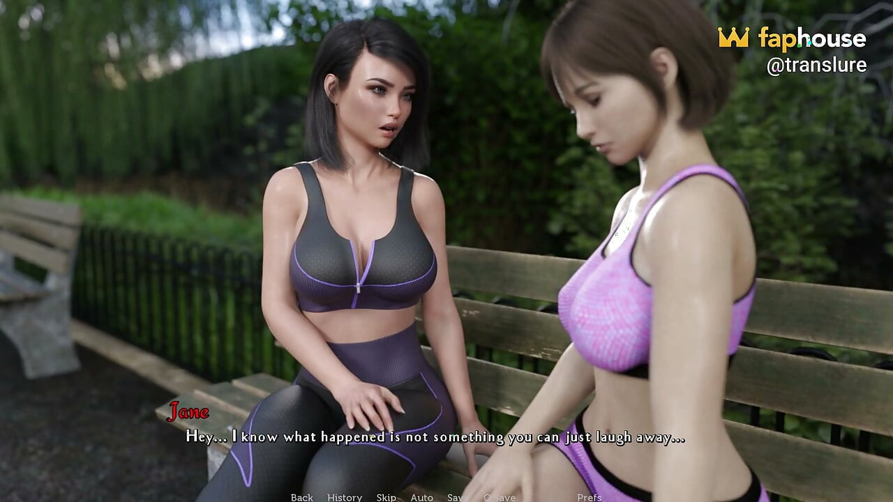 Having a Hard Time Fg 15 - Shemale Jane Meets New Girls and Sees Naked Woman in Mountain Pond