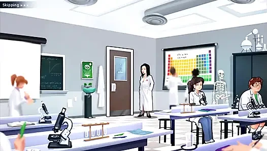 Summertime saga - Jenny had her baby. Johannes fucked Odette on the bike. Johannes fucked Roxxy