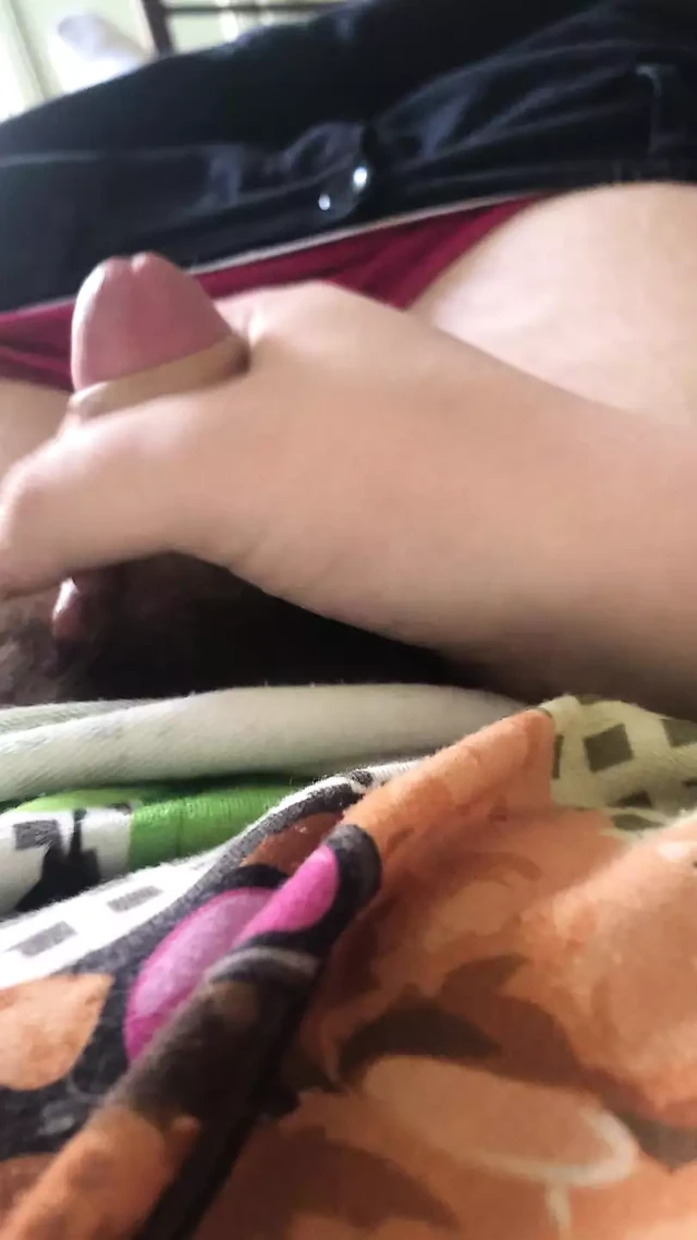Erection and masturbating
