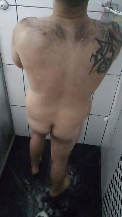 Taking a Shower in A Gym