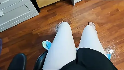 Riding on a Chair on a Soap-soaked Floor