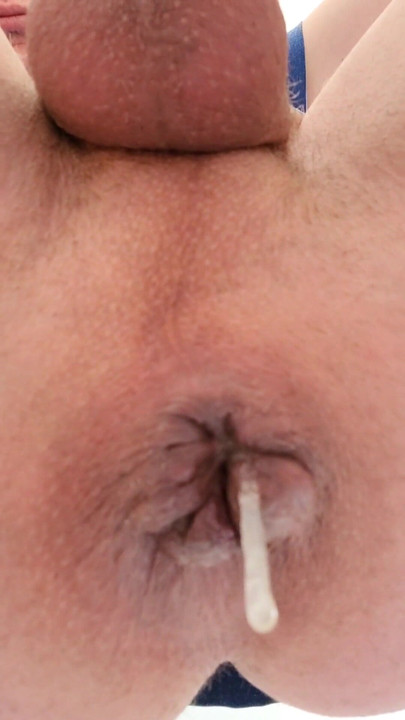 Unforgettable moment from "Dripping your cum from my ass. Loose hole pounded. Long dildo pleasure. Farting cum bubbles"