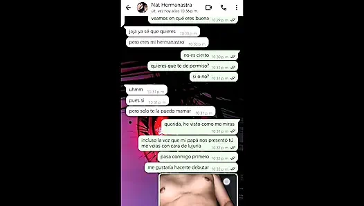 Chat mit meiner kleinen stiefschwester mit glücklichm finale - Nati Sweet - Natasha caseros