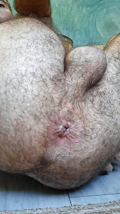 I touch and stroke my butt hole