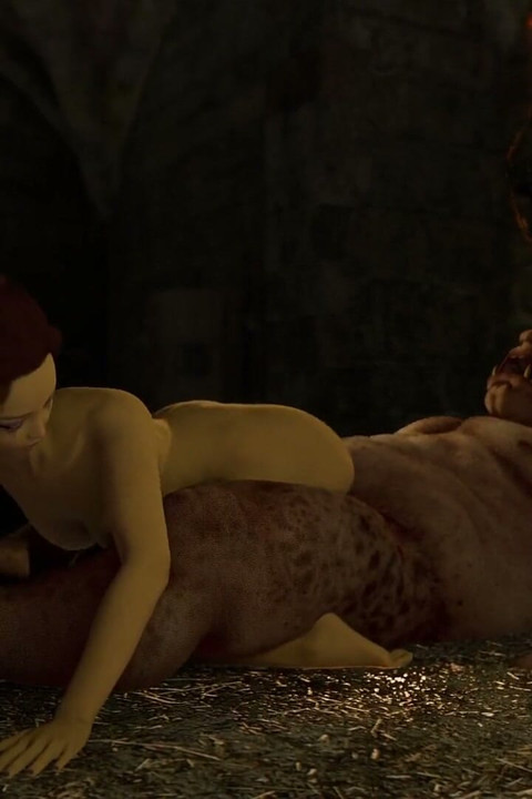 Dungeon Sex: Elven Girl Gets Throatfucked, Railed & Covered in Cum