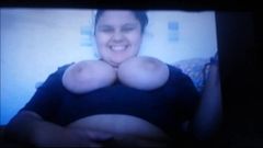 Cumming For Happy Smiling Masturbator's Big Tits SoP Tribute