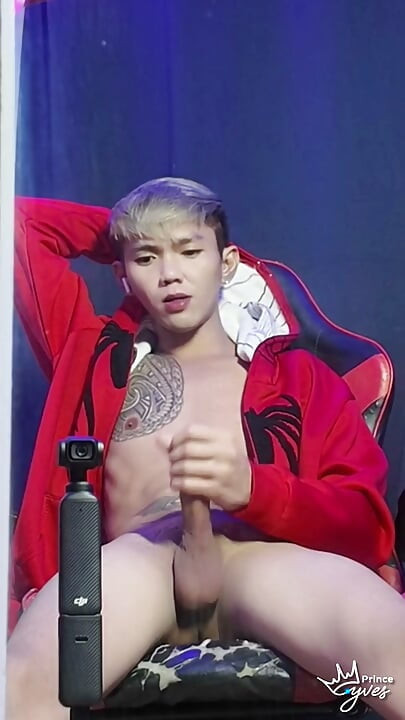 Inked Boy in a Spidey Hodi Masturbating