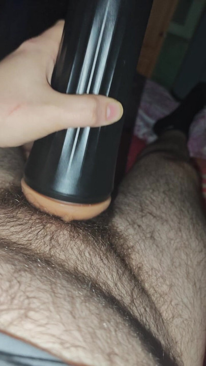 I cum in a rubber dildo