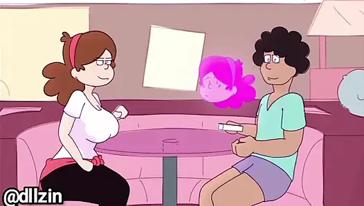 She invited her friend to the bathroom