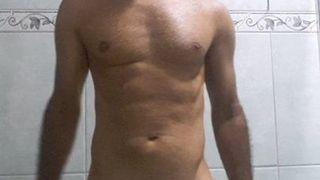 Latin boy shows himself naked to the camera and masturbate