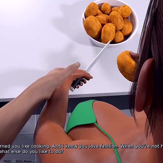 Gde je srce: seksi crna eboni kuva u bikiniju EP 105