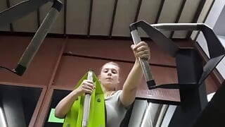 Workout with hot bbw in leggins