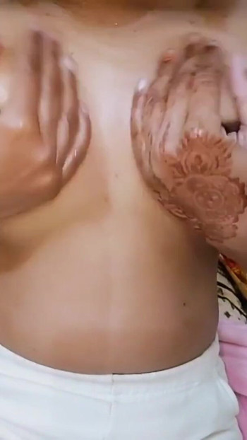 Iconic moment from "Bhabhi massaged with oil and played with her boobs"