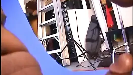 Black beauty with shape body pussy fucked on first photo shoot