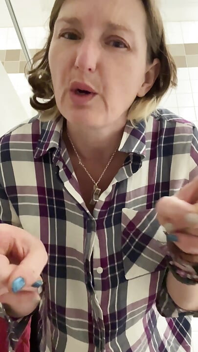 When an Innocent Pee in Public Toilets Turns Into a Cheeky Squirting Wank