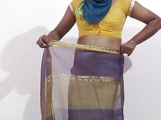 Gunjan in sari