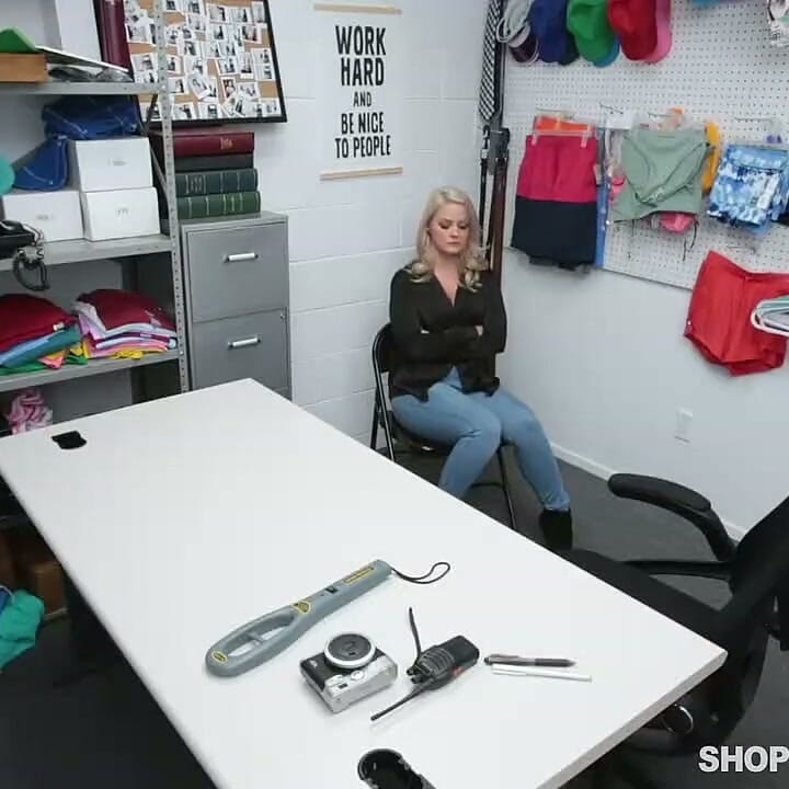 Thick Shoplifter Lisey Sweet Gets Cavity Searched and Fucked Doggystyle by Brock Doom Before a Sticky Facial Finish