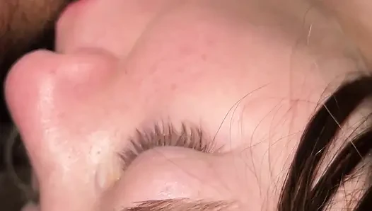 Beautiful girl gives her boyfriend the best blowjob