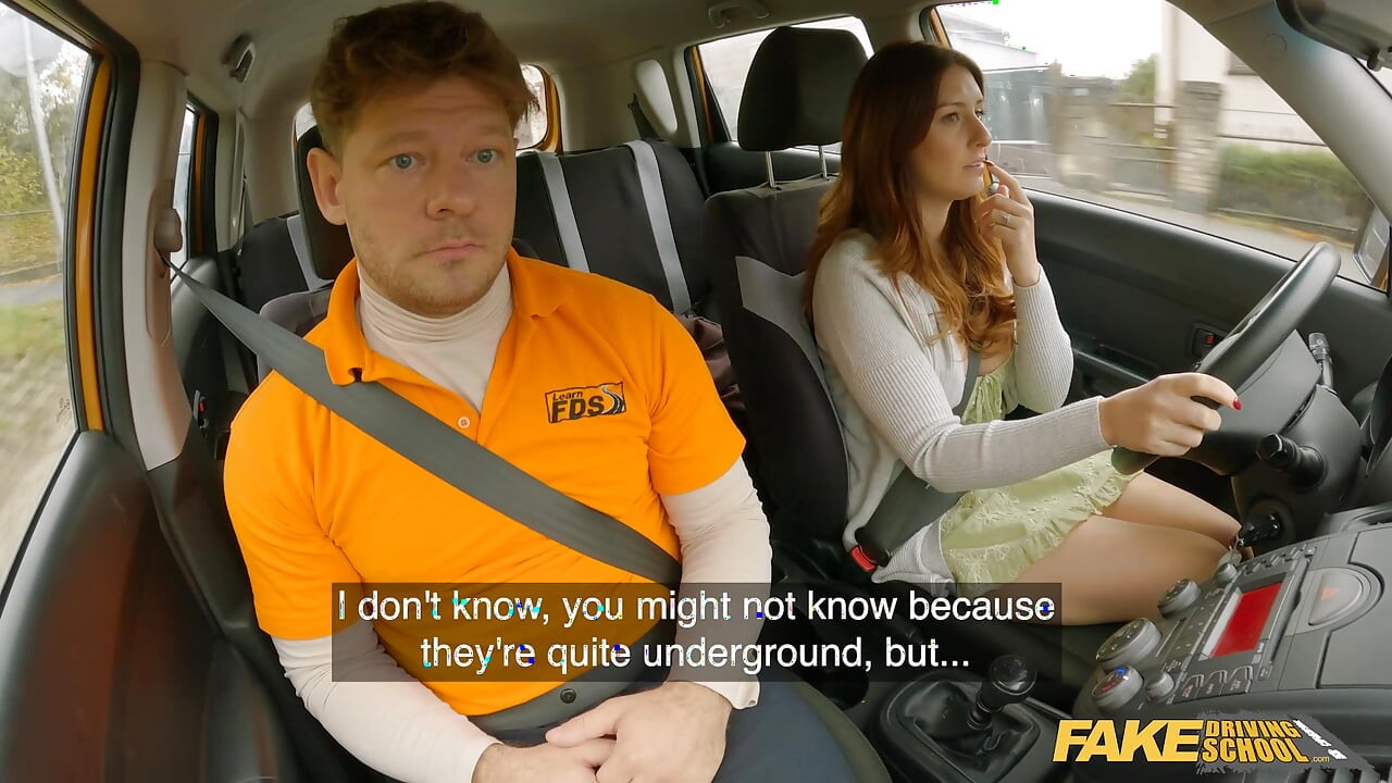 British MILF told me her Sexy Stories and Made Me HARD - Fake Driving School