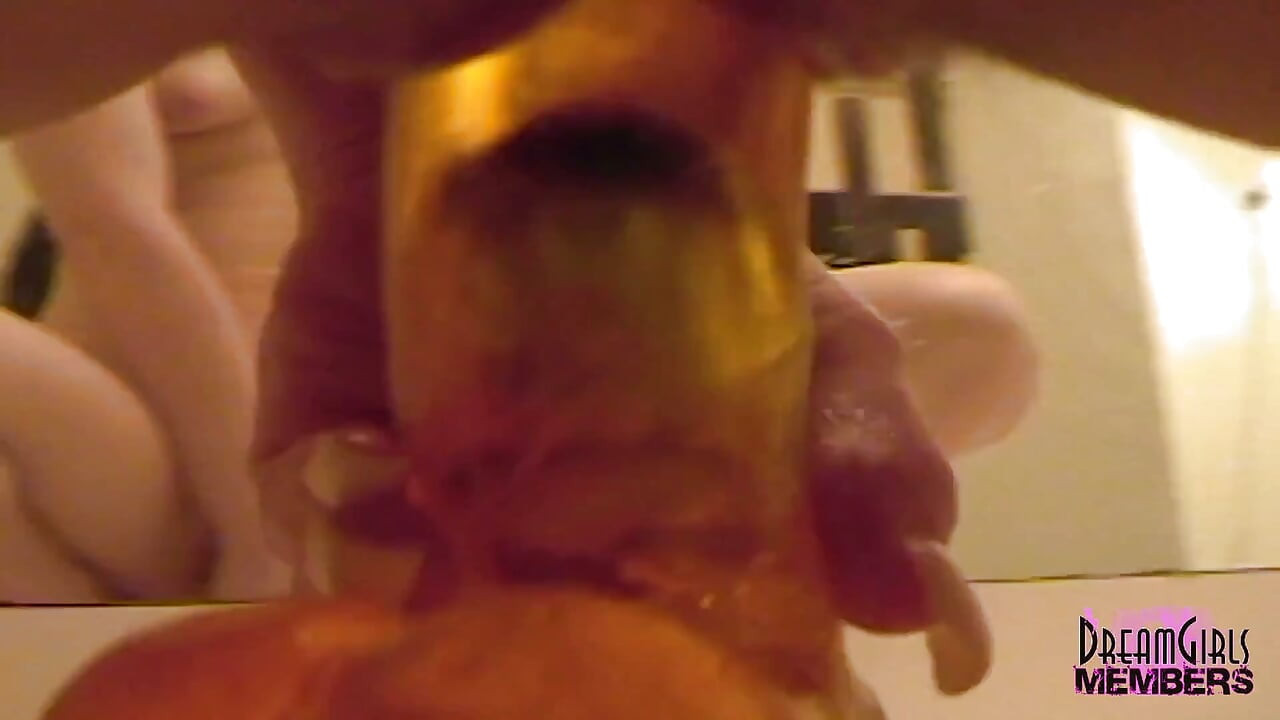 All Natural Redhead Uses Big Dildo to Cum Hard