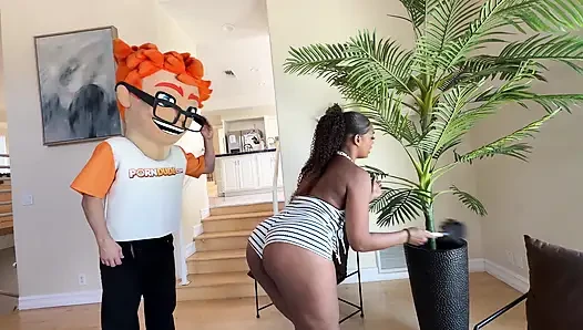 My Big Ass Ebony Maid Rhae Woods Begged for This Job