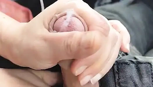 Compilation, pussy licking, cum ejaculation, public sex. Amateur wife dominating and loving his cock and cum!