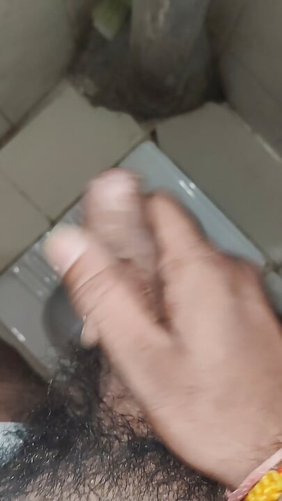 Indian boy masturbating in bathroom