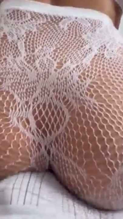 My Wife with Sexy White Lingerie Just to Traumatize My Best Friend's Cock