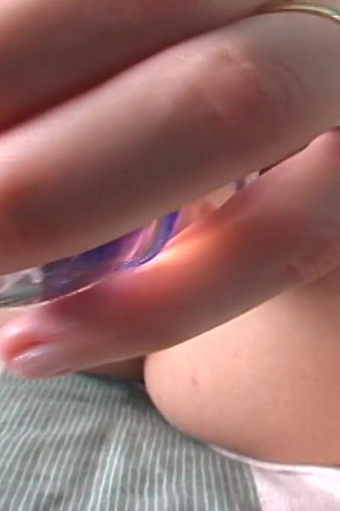 Amazing Jana Gets off Huge with a Big Glass Dildo