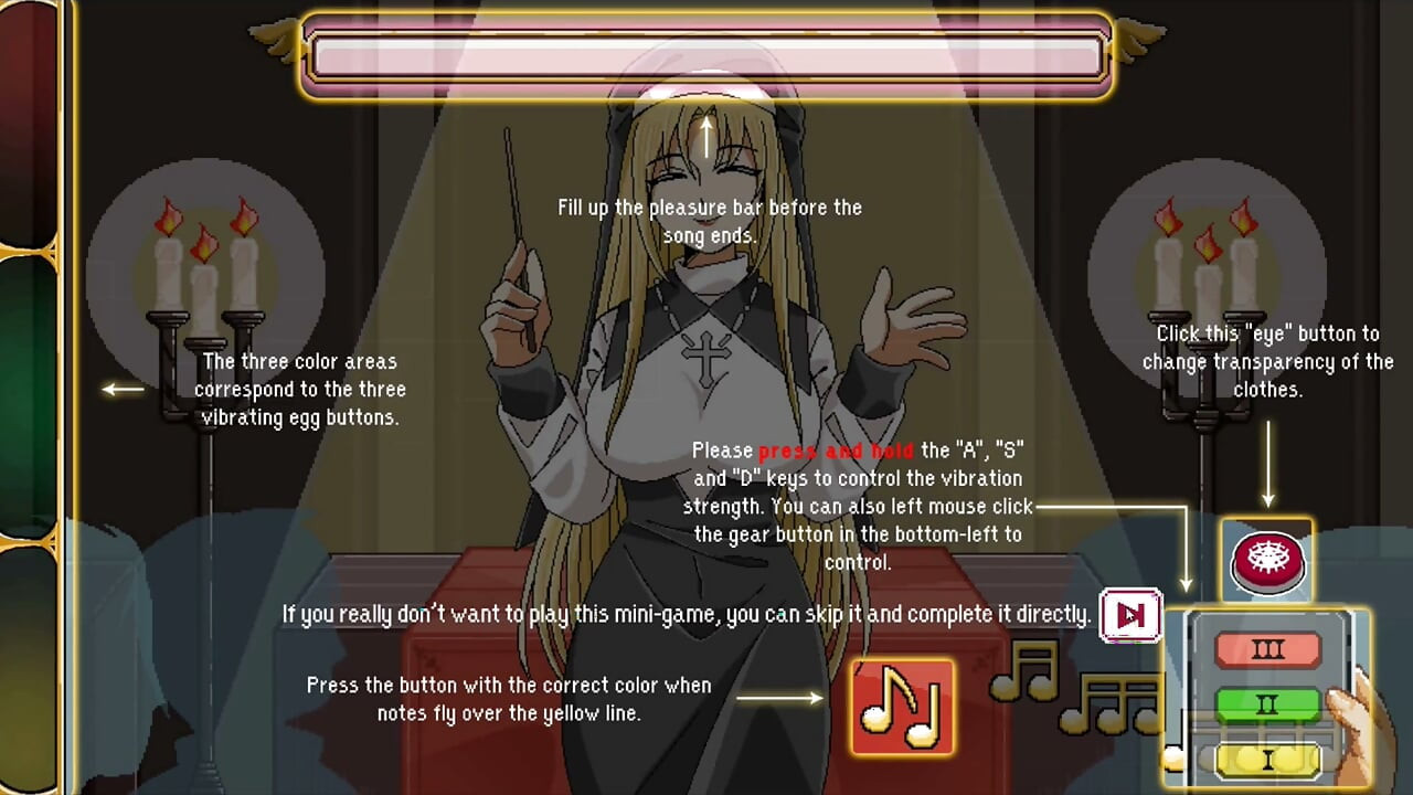 Hentai Game - Church Hentai Sex Scenes (Rika The Lewd Nun Heroine) - The Censor