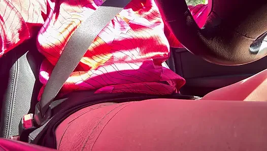 I pulled over and rubbed my pussy in the car until I had an intense orgasm.