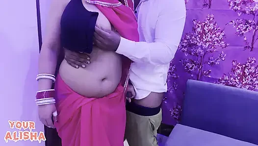 Alisha si istri hot india dientot habis-habisan sambil pakai kain sprei sama suaminya
