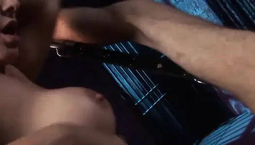 Adegan lingerie passion - 4 tante seksi rambut cokelat ngentot sama pacarnya sampai dicrot di muka