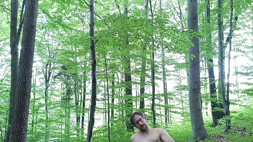 Back at the Scene Rough Forest Fap with Massive
