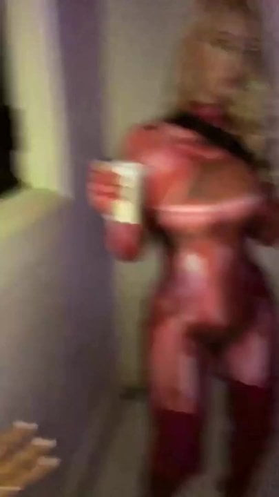 Hot blonde Cassie in Cammie costume from Streetfighter