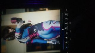 D.VA cosplay girl cock teasing