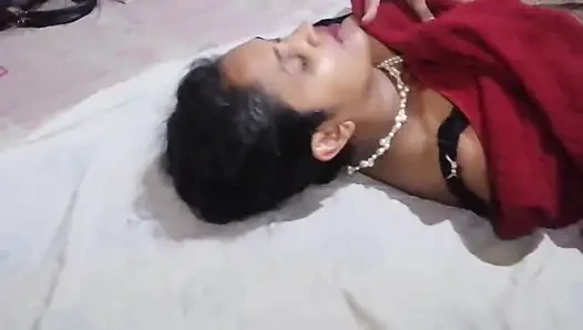 ep1 Desi stepmom found cam of stepson and she strips for him to see Pussy Show Begins Laying on the bed starts boobs job seduced