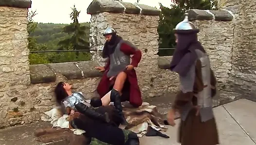 Nasty Foursome Gangbang in the Castle: She Is Not a Princess, She Is a Whore!!!