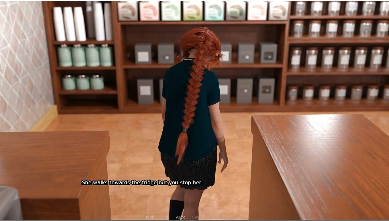 Grandma's House -gameplay - Roleplay - Petite Teen - Face Fuck in the Coffee Shop
