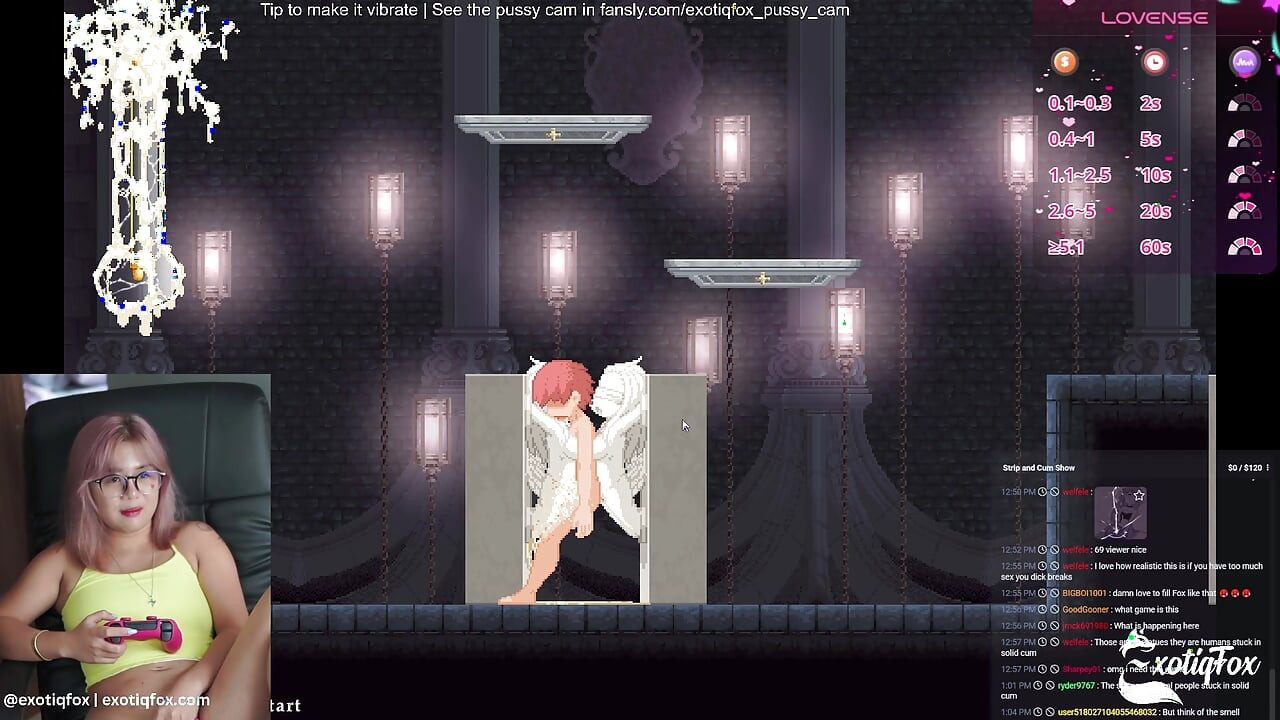 Castle of Temptation Stream 3 Cute Gooner Gamer Girl Masturbating ExotiqFox