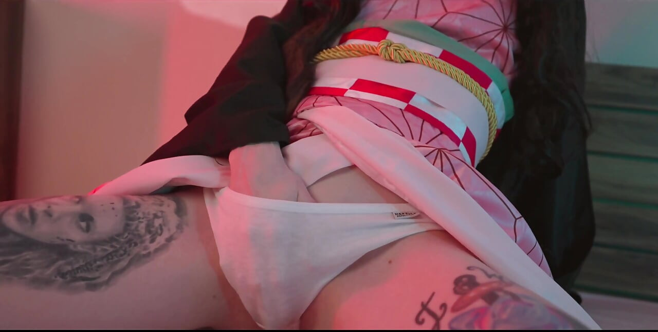 Watch Nezuko Train Her Very Wet Holes for You