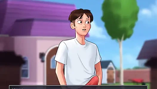 Summertime Saga - she love big cucumbers and i want to give her mine