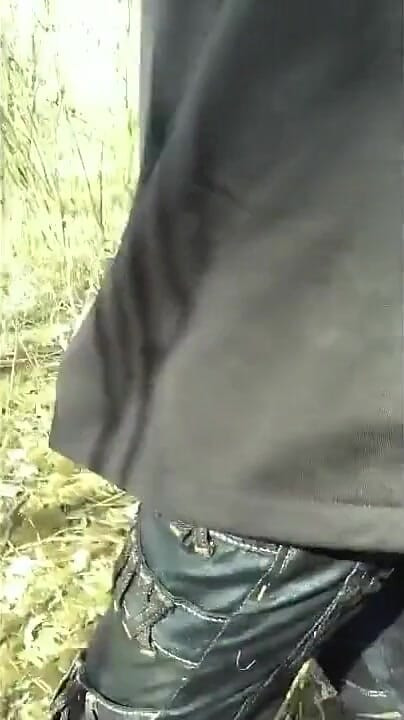 Walking with Erection Outdoor but I Was Too Scared to Cum