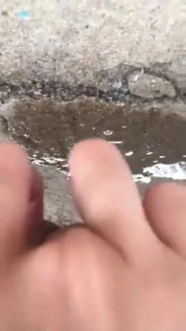 Asian Records Herself Squirting Outdoors